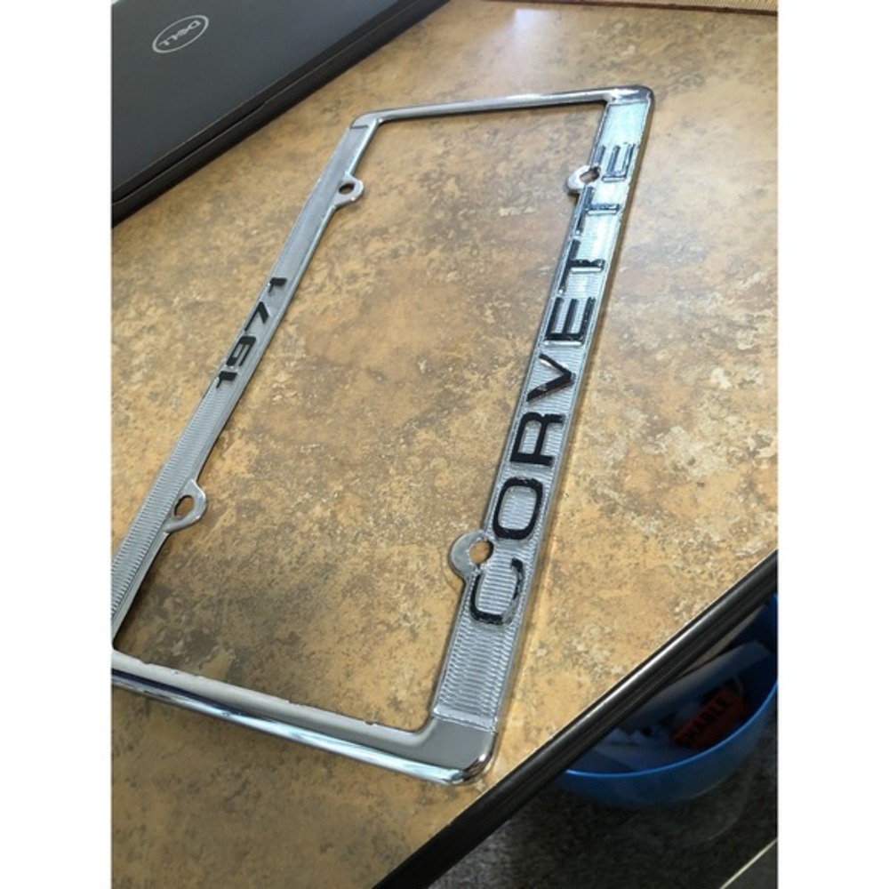 Corvette‎ 1971 License Plate Frame. (1)